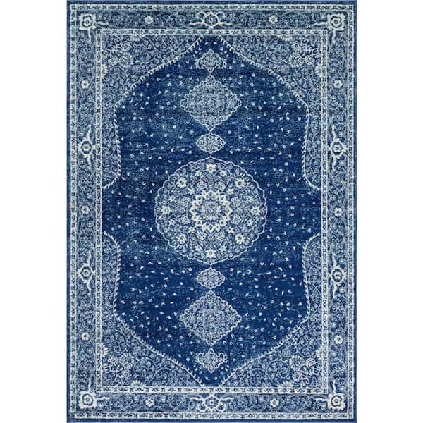 Unique Loom Bromley Midnight Navy Blue 7' 1 x 10' 0 Area Rug