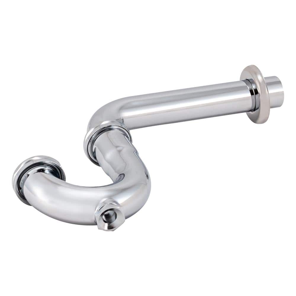 Eastman 1-1/4 Inch Chrome Brass P-Trap with Cleanout