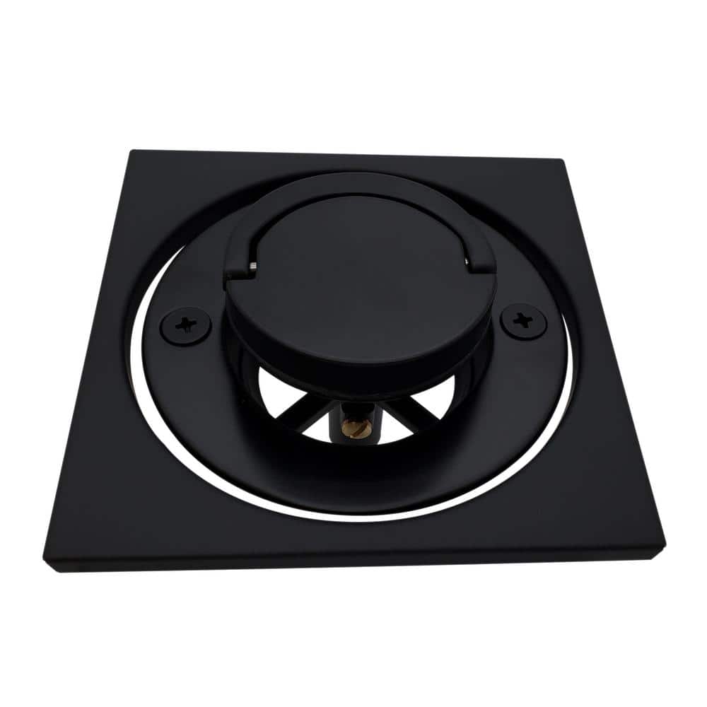 Roman Tub Drain Trim with 4-1/4 in. O.D. Tile Square in Matte Black price history on PriceWatchPro