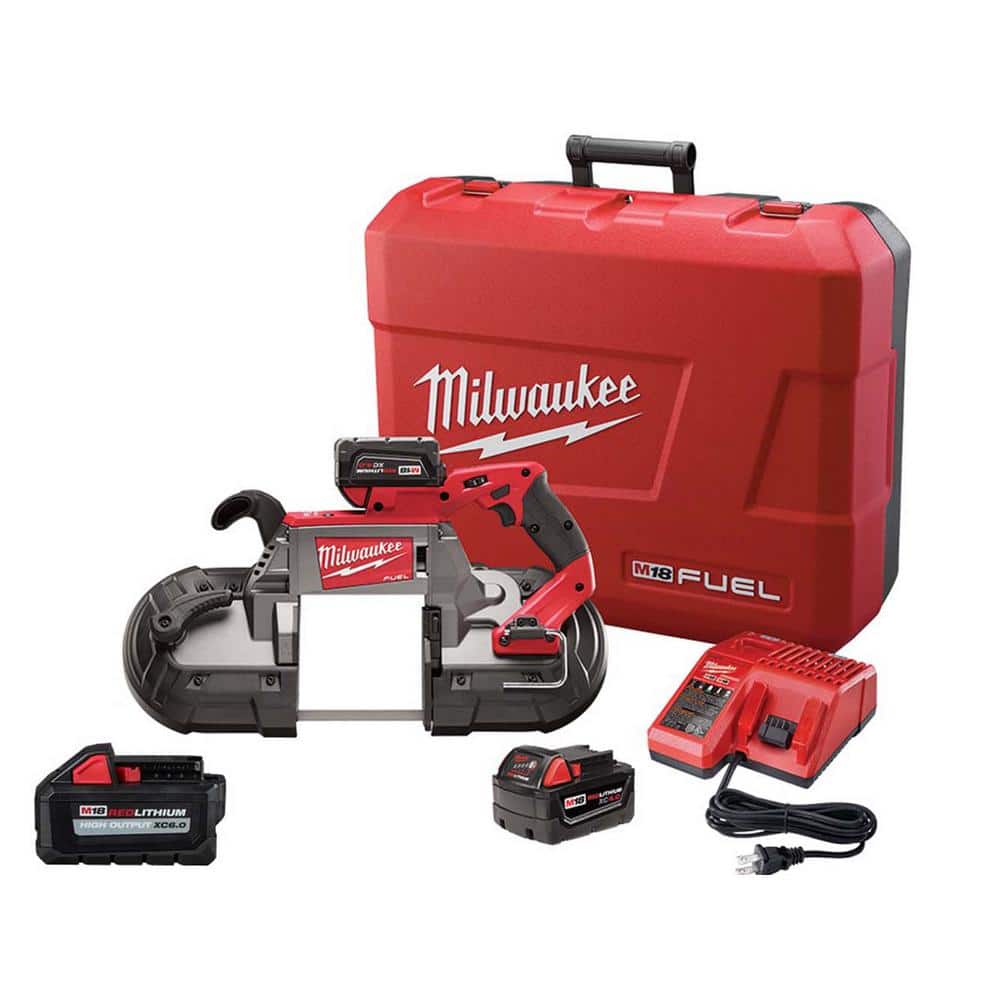 Milwaukee M18 FUEL 18-Volt Lithium-Ion Brushless Cordless Deep Cut Band Saw Kit w/Extra 6.0 Ah Battery -  2729-22-1865