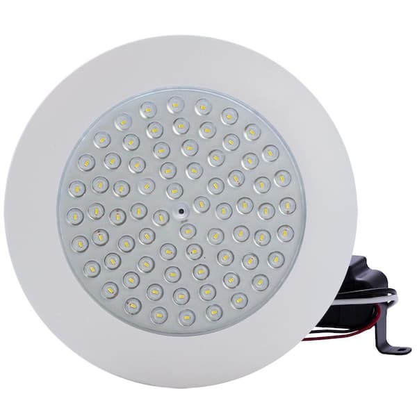Unbranded CSE Inc. 6 in. 13-Watt LED Dimmable Downlight Flush Mount 4000K Clear Lens White Trim Color (1-Pack)