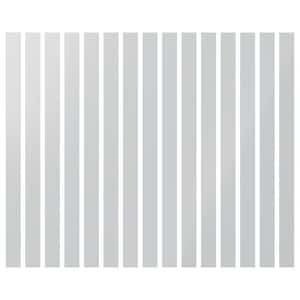Adjustable Slat Wall 1/8 in. T x 3 ft. W x 4 ft. L White Acrylic Decorative Wall Paneling (15-Pack)