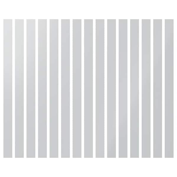 Ekena Millwork Adjustable Slat Wall 1/8 in. T x 3 ft. W x 4 ft. L White Acrylic Decorative Wall Paneling (15-Pack)