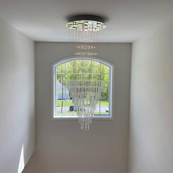 Maxax Albany 7-Light Clear Statement Empire Chandelier with