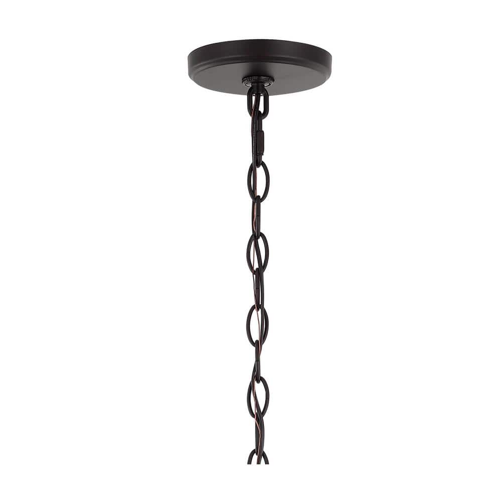 Camden 16" Oil-Rubbed Bronze 5-Light LED Iron Pendant Lantern