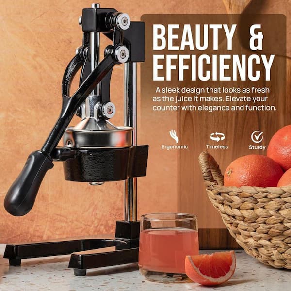 Zulay Kitchen Cast-Iron Orange Juice Squeezer-Black ZK-CITRS-PRSS