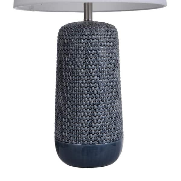 StyleCraft Nemo 27 in. Ocean Blue Table Lamp L216436DS - The Home Depot