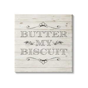 "Butter My Biscuit Charming Country Pattern" by Sd Graphics Studio Unframed Print Nature Wall Art 36 in. x 36 in.