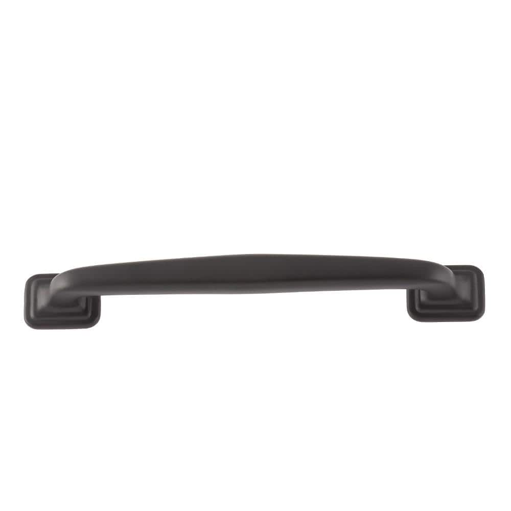 Grayson Matte Black 6" Modern Industrial Cup Pull