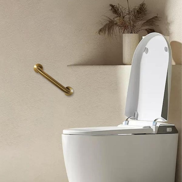 Anqtovp 12 in. x 1.25 in. Dia Concealed Screw Bathroom Safety Grab