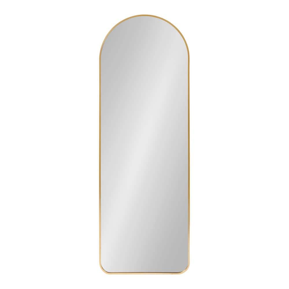 Zayda Full Length Gold Aluminum Rectangular Arch Mirror