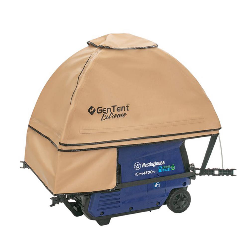 GenTent Generator Running Cover Inverter Kit (Extreme, Tan) for Fully Encased Inverter
