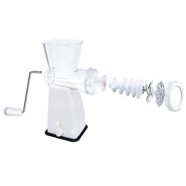 Manual Meat Grinder w/ Stainless Steel Blades, Heavy Duty Suction Base for Home Use, Effortless Grinding for All Meats