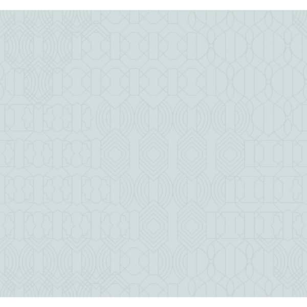York Wallcoverings 60.75 sq.ft. Light Blue Modern Chandelier Wallpaper