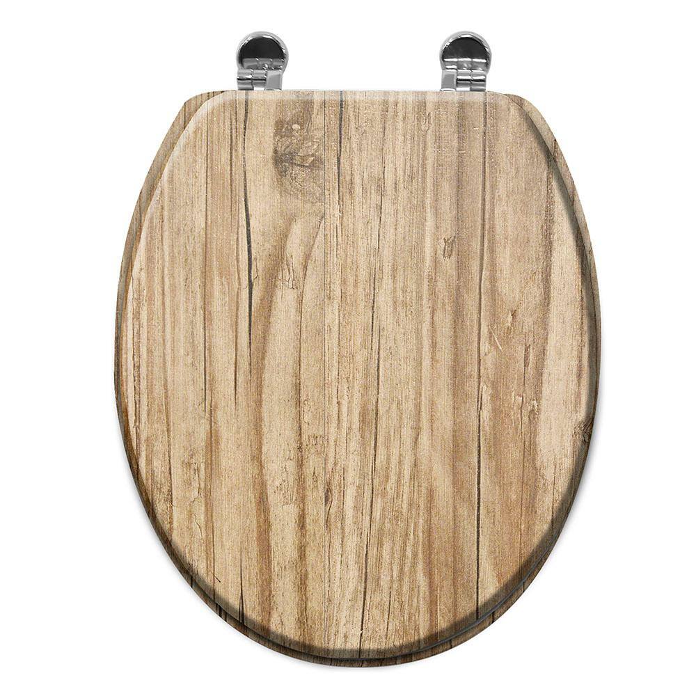 Oval Closed Front Toilet Seat in Natural4109620 The Home Depot