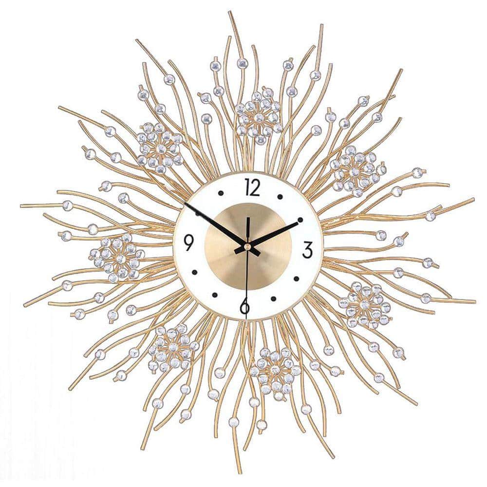 Milky様 オルゴナイト お纏め 1.16 ❶ Gold Analog Metal Silent Wall Clock HDDS8PL16Q - The Home Depot