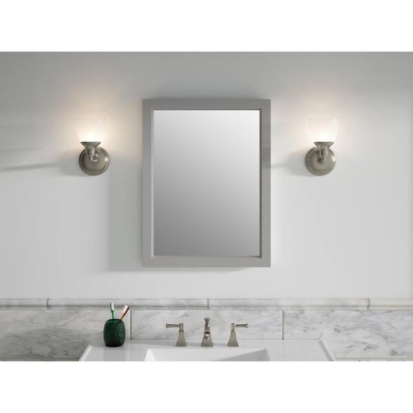 Kohler 20 In W X 26 In H Shaker Style Medicine Cabinet Frame In Mohair Grey R99575 20 1wt The Home Depot