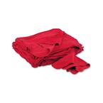Pro-Clean Basics 1lb Red Shop Rag Mechanics Towels - 100% Cotton (12x14, 23 Pack)