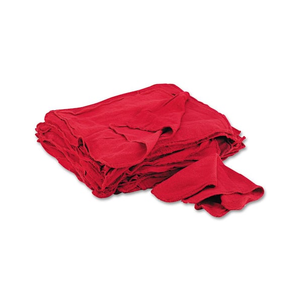 General Supply Red Shop Towels, Polishing Cloth, 14 x 15, 50/Pack