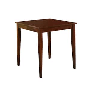 SignatureHome Kurmer Cherry Finish Top Wood 30 in. W 4-Legs Dining Table With Seating Capacity 2. (30Lx30Wx29H)