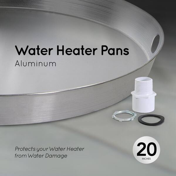 20 in. Aluminum Water Heater Drain Pan 20 in. Aluminum Water Heater Drain Pan