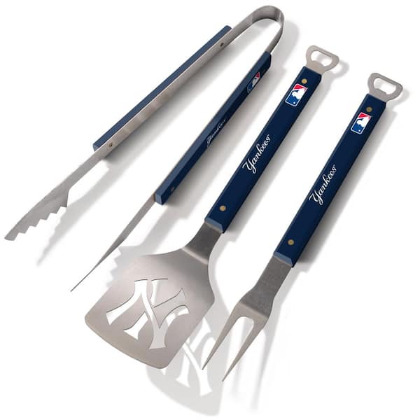 Expert Grill Stainless Steel 3-Piece BBQ Tool Set with Soft Grip Handles