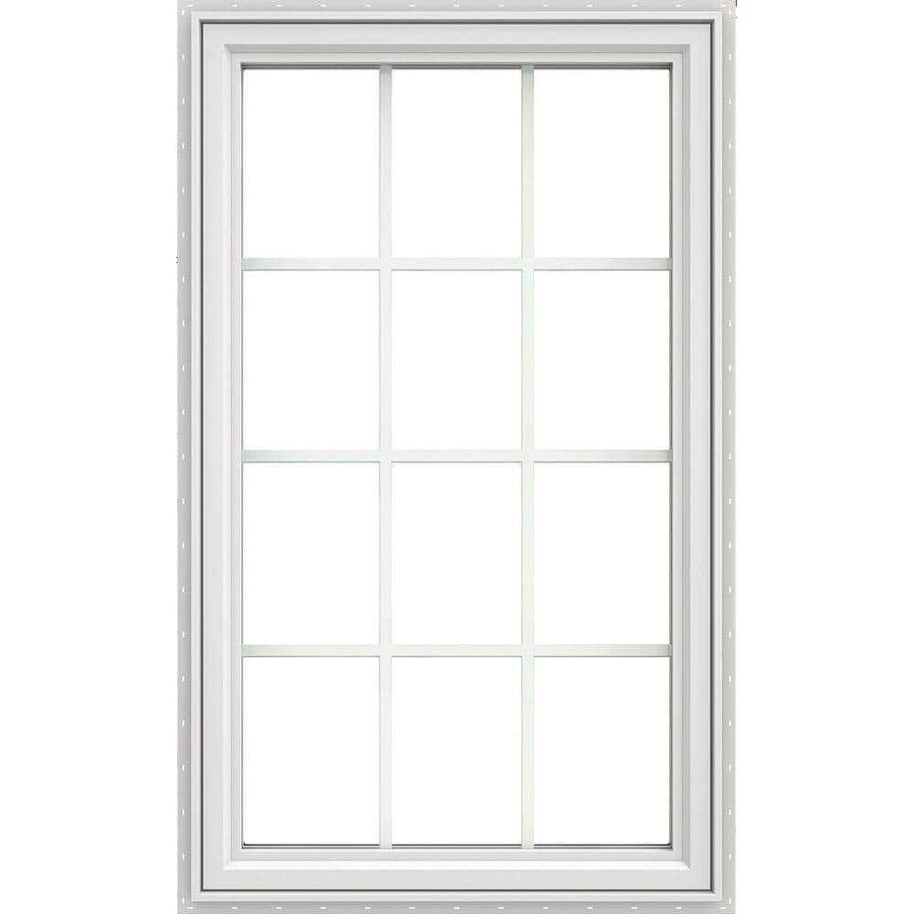 JELDWEN 28 in. x 54 in. V4500 RightHand Casement Vinyl Window With