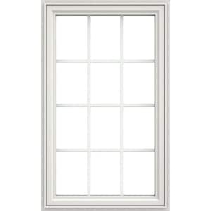 28 in. x 54 in. V4500 Right-Hand Casement Vinyl Window With White Exterior