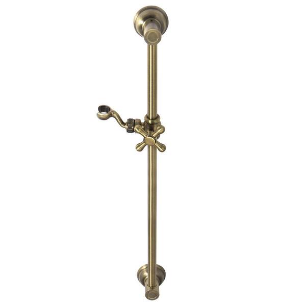 Kingston Brass Shower Scape 24 in. Shower Slide Bar in Antique Brass