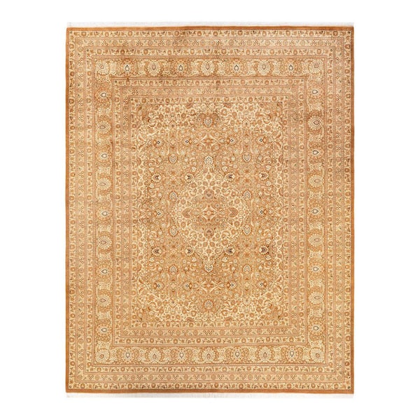 Solo Rugs Mogul One-of-a-Kind Traditional Yellow 8 ft. 1 in. x 10 ft. 4 in. Oriental Area Rug