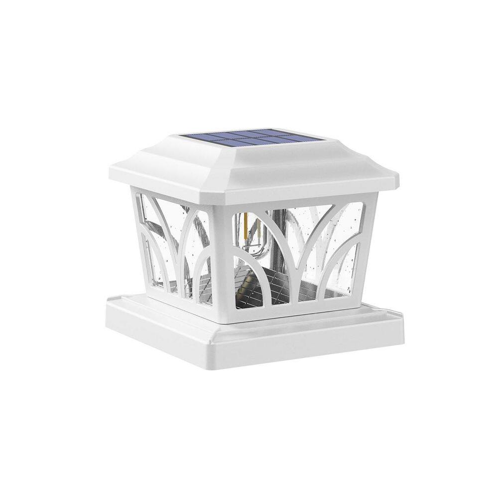 6-Pack White Solar Post Cap Lights Aluminum Glass 2 Modes for 4 x 4 5 x 5 6 x 6 Vinyl Wooden Posts Warm White/Cool White price history on PriceWatchPro