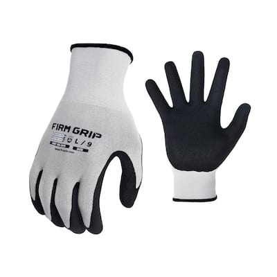 FIRM GRIP Large Duck Canvas Hybrid Leather Work Gloves 56327-010 - The Home  Depot