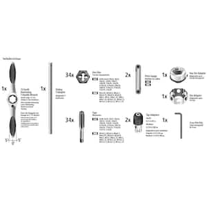 SAE/Metric Ratcheting Tap and Die Set (77-Piece)