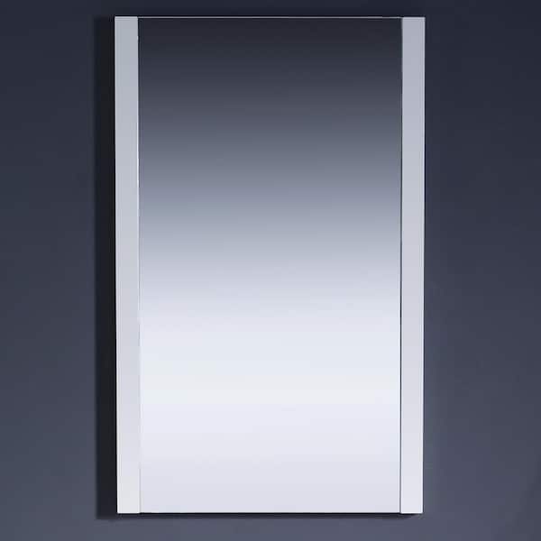 Fresca Torino 20.00 in. W x 32.00 in. H Framed Rectangular Bathroom Vanity Mirror in White