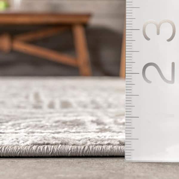 Irene Grey 3 ft. x 5 ft. Tribal Panel Accent Area Rug