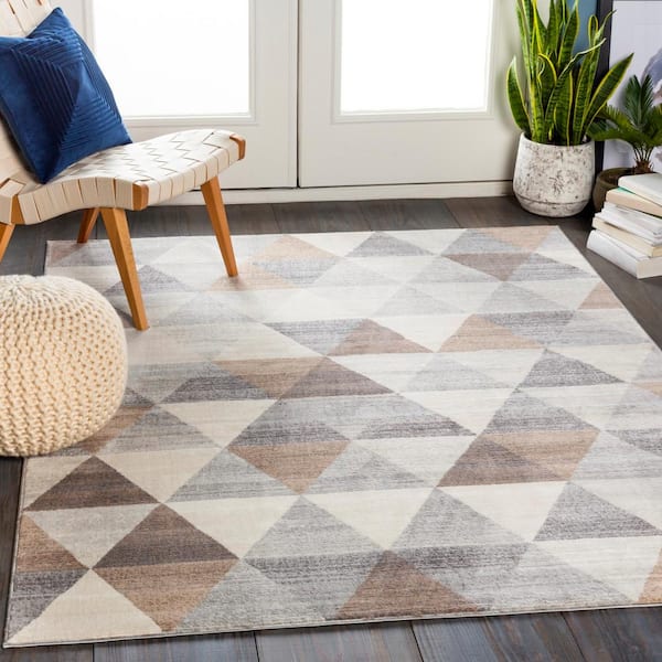 Vera Medium Gray 5 ft. 3 in. x 7 ft. 1 in. Area Rug