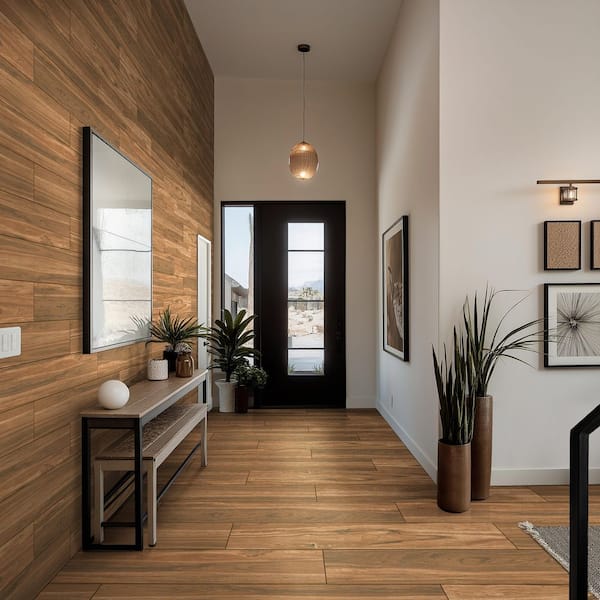 MSI Kamani Koa 9 in. x 47 in. Matte Porcelain Wood Look Floor and