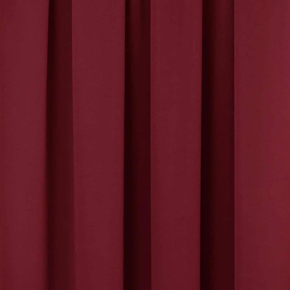 Sangria Polyester Blackout Rod Pocket Drape Panel