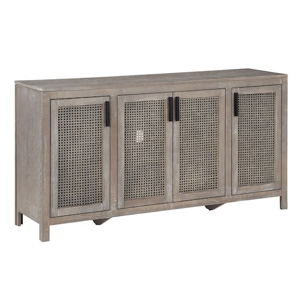 Bridgevine Home Latchlock Dusty Pine TV Stand Fits TV's up to 69 in.