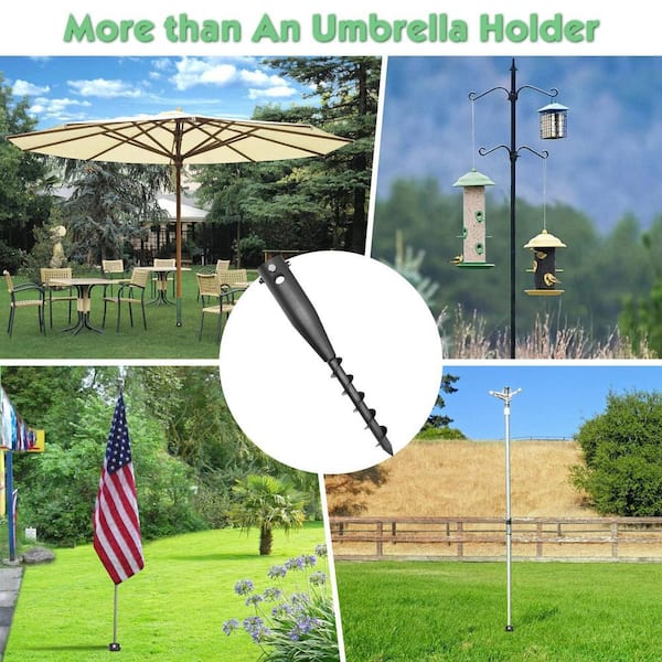 ground stake for patio umbrella Beach Heavy Duty Metal Stake, Grass Pole Holder, Beach Umbrella Sand Anchor, Outdoor Umbrella Base, Stand Heavy Duty Metal Anchor Black : Patio, Lawn & Garden Experience hassle Angel Sar Heavy-Duty Steel Patio