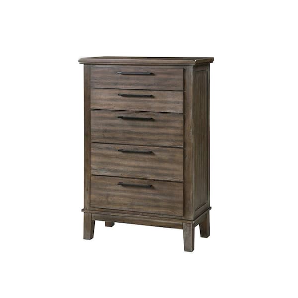 NEW CLASSIC HOME FURNISHINGS New Classic Furniture Cagney Vintage 5-drawer 36 in. Chest