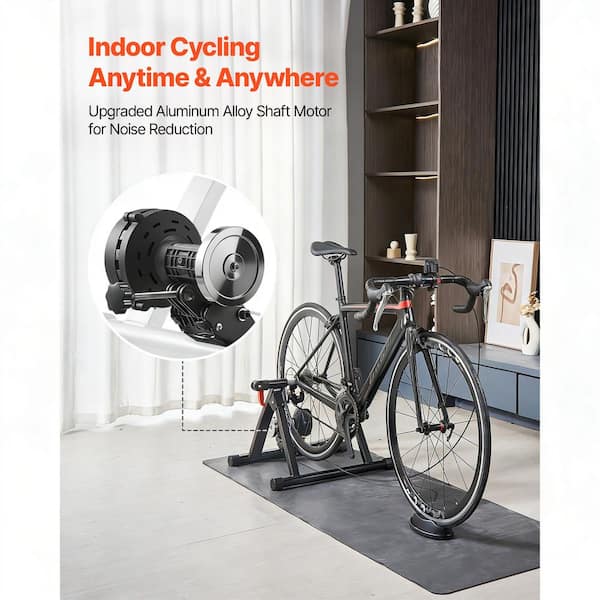 stationary mount for bicycle Yaheetech Magnetic Steel Bike Trainer Stand Indoor Riding, 26-28in/700C noise motor keeps rides quiet for home use Bike Trainer, Magnetic Bicycle Stationary