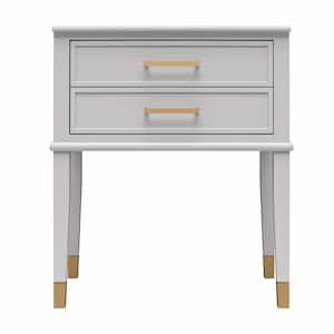 Westerleigh, 15.5 in H, Square, MDF Coffee/End Table, Dove Gray