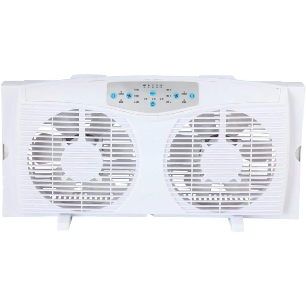 8 In Elec Rev. Twin Window Fan with Thermostat & LED price history on PriceWatchPro