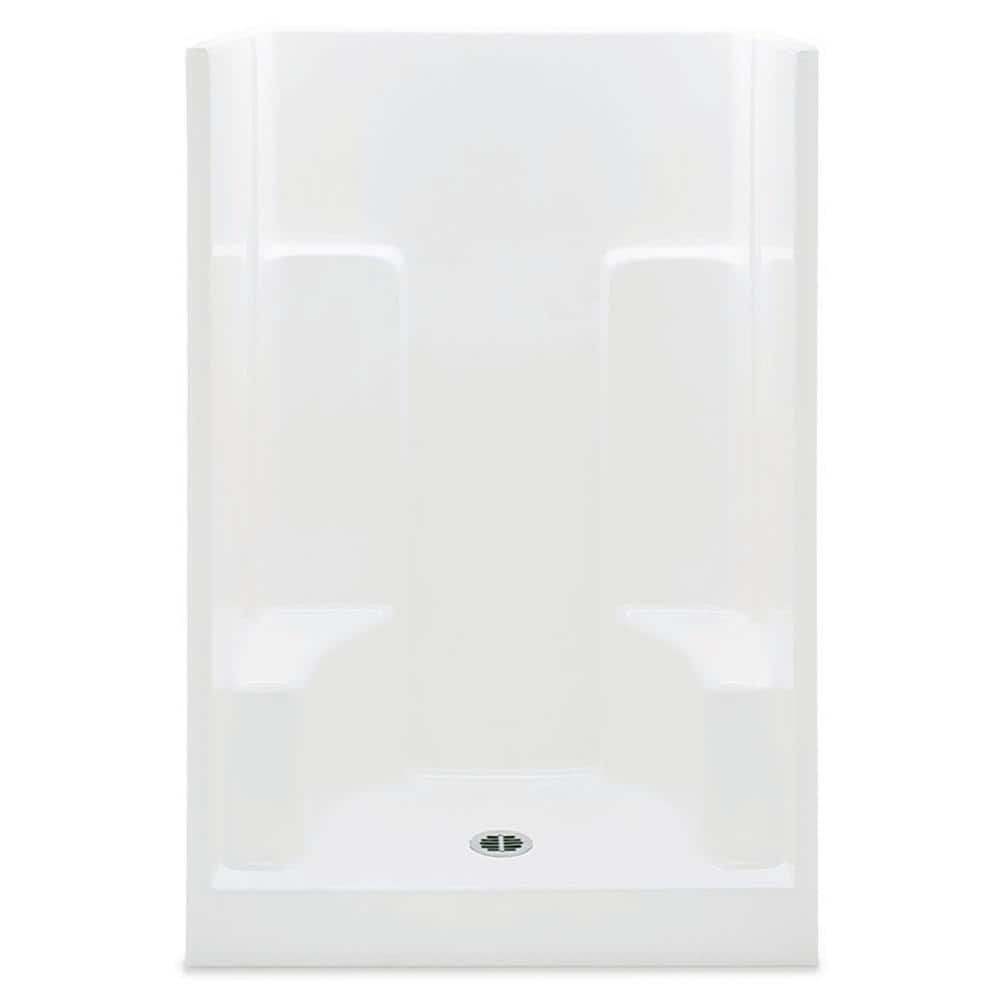 Everyday AcrylX 48 in. L x 35 in. W x 72 in. H Alcove Shower Wall Kit/Pan w