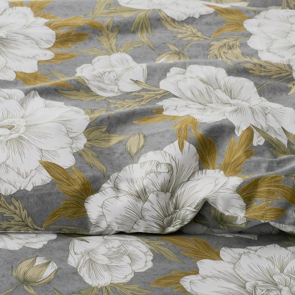 Company Cotton Peonies Sateen Sheet Set