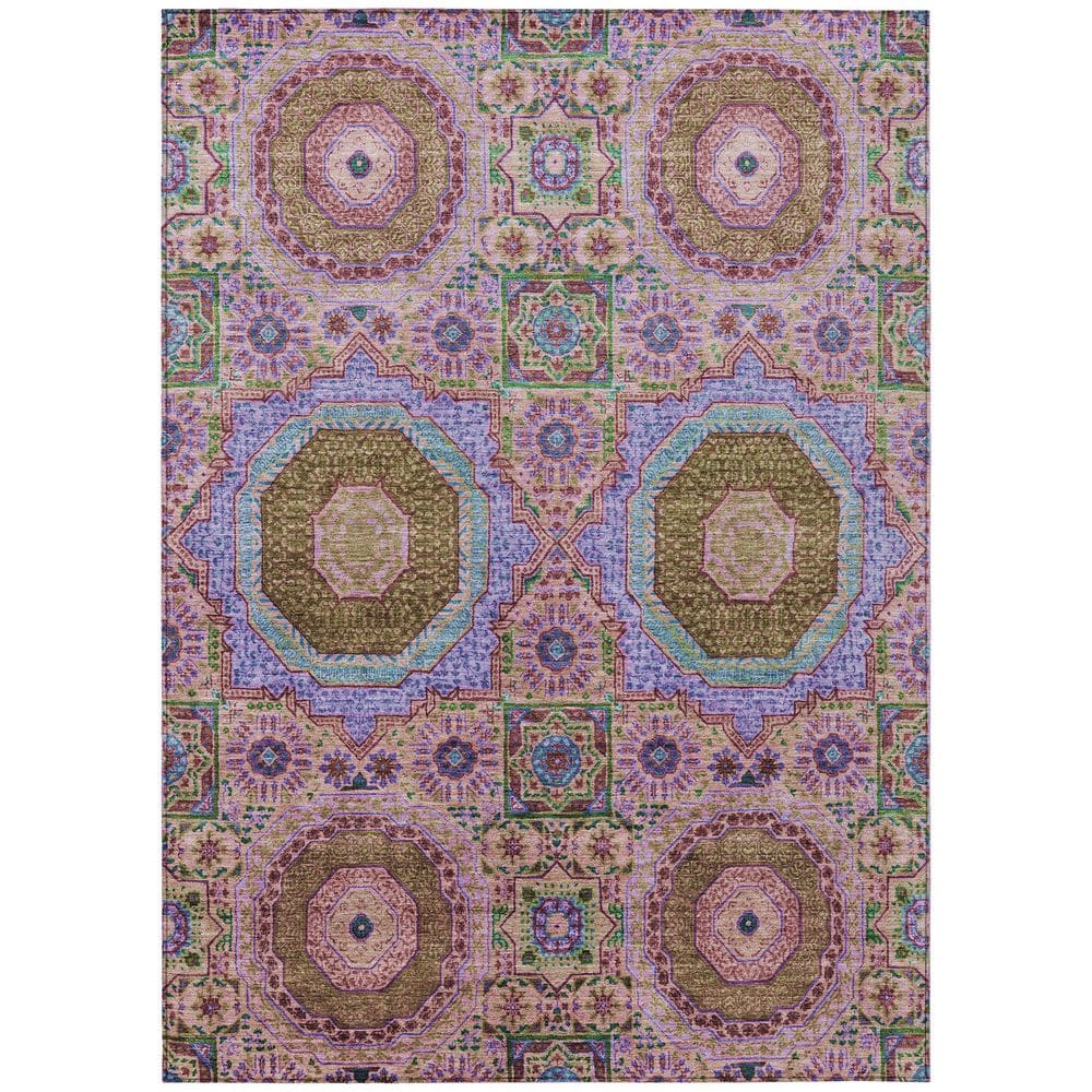 Chantille Machine Washable Indoor/Outdoor Abstract ACN1923 Pink 10 ft. x 14 ft. Area Rug price history on PriceWatchPro