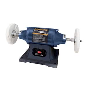 6 in. Heavy-Duty Bench Buffer Polisher, Buffing and Polishing Machine for Metal, Jewelry, Knives, Wood, Jade and Plastic