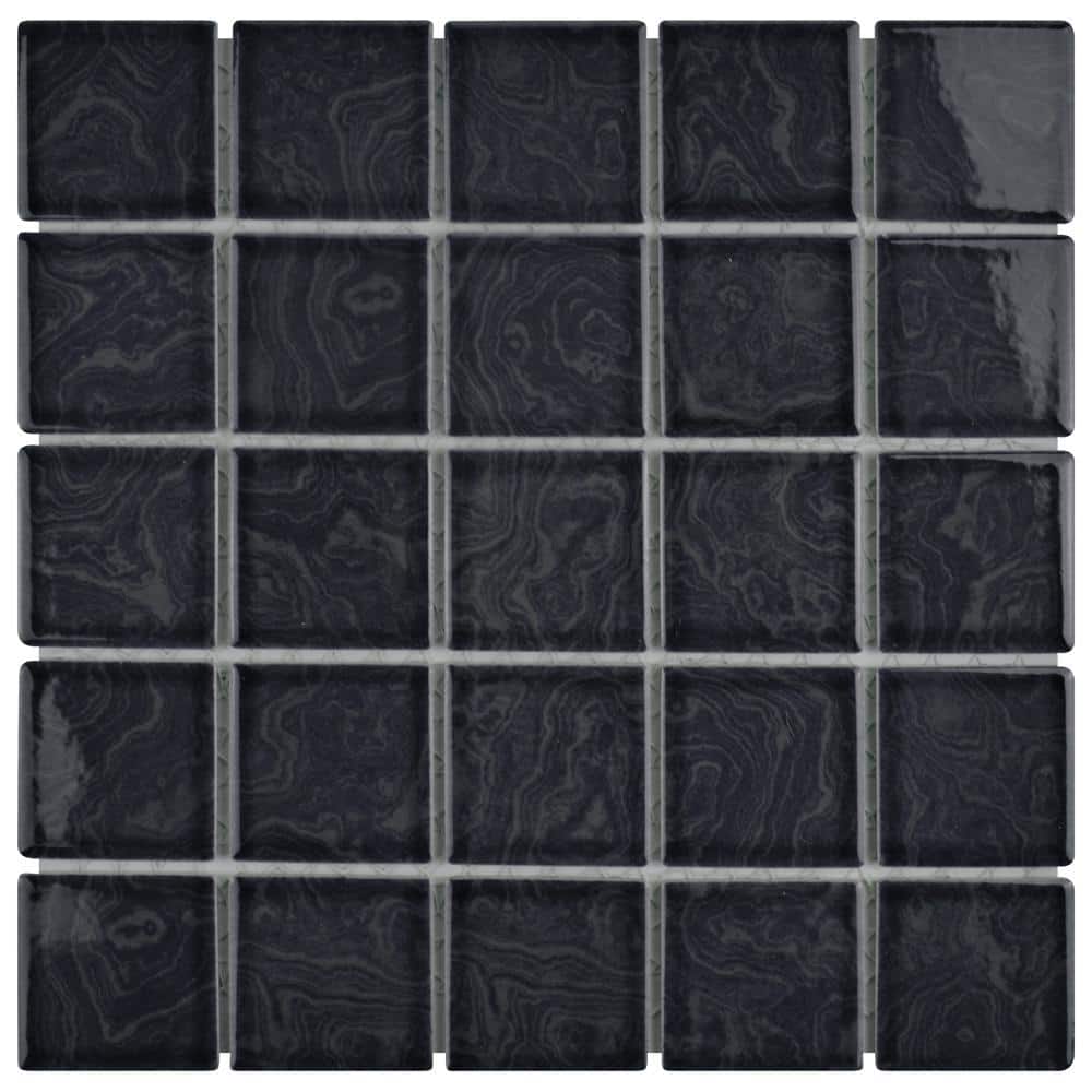 Resort Storm Black 6 in. x 6 in. Porcelain Mosaic Take Home Tile Sample price history on PriceWatchPro
