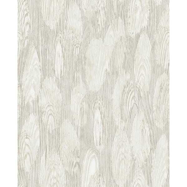 Monolith Silver Abstract Wood Paper Strippable Roll (Covers 57.8 sq. ft.)